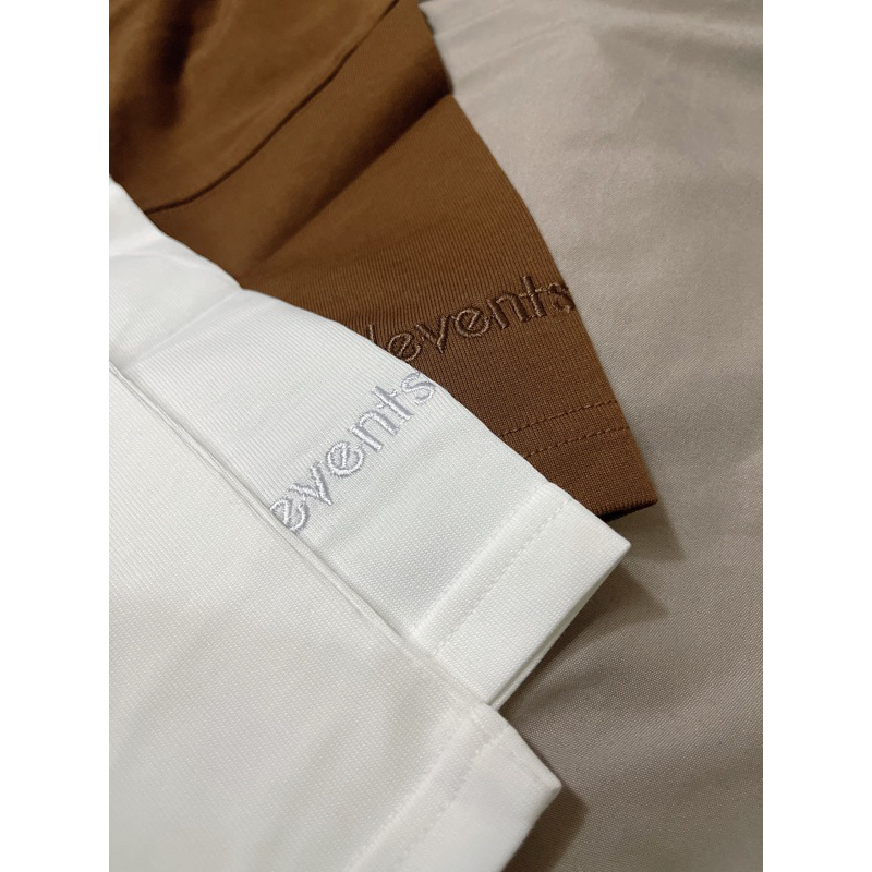 Áo thun oversized nam/ nữ LEVENTS BICHON TOUR white/brown full tag bọc