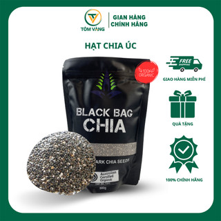 Hạt CHIA Úc Black Bag Nhập Khẩu Hữu Cơ -  Túi 500g - Tôm Vàng