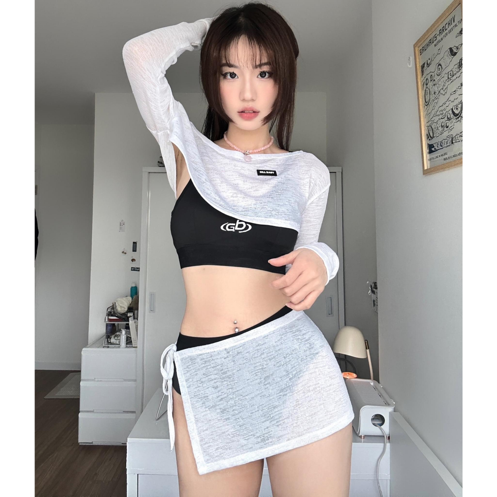 Set bộ bikini 4 món siêu hot kèm áo khoác siêu xinh