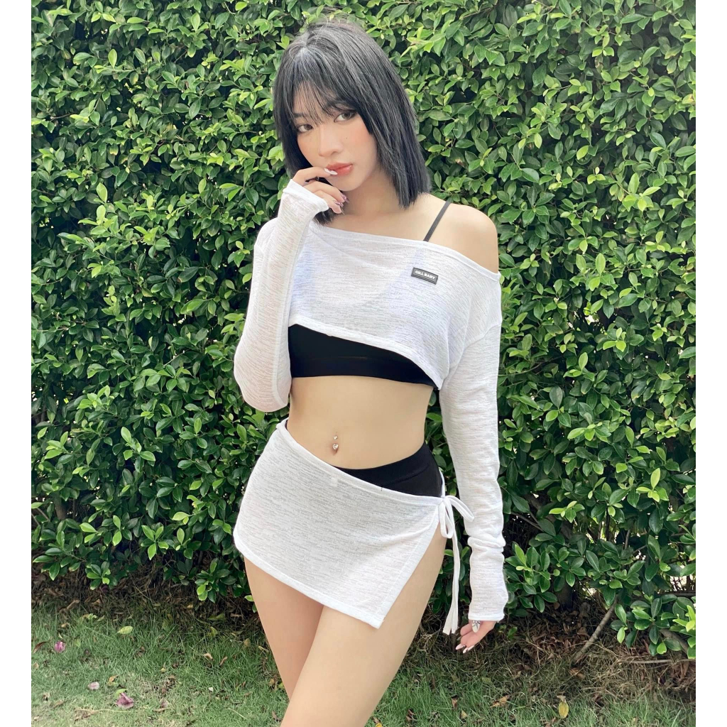 Set bộ bikini 4 món siêu hot kèm áo khoác siêu xinh