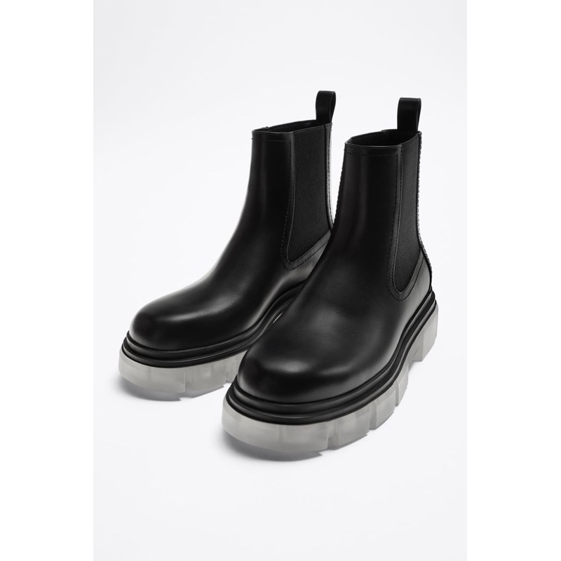 Giày boots nam Zara authentic TRANSLUCENT CHUNKY size 43