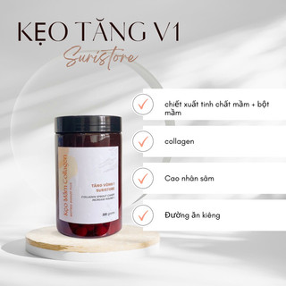 Combo 2 hộp viên kẹo mầm collagen hỗ trợ tăng size vòng 1,viên kẹo mầm đạu nành,kẹo mầm motree bigsize tăng vòng 1