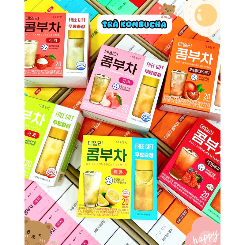 Trà Trái Cây Kombucha Danongwon (Tặng Bình)