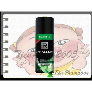 Xịt Khử Mùi Romano 150ml.