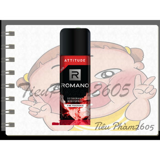 Xịt Khử Mùi Romano 150ml.