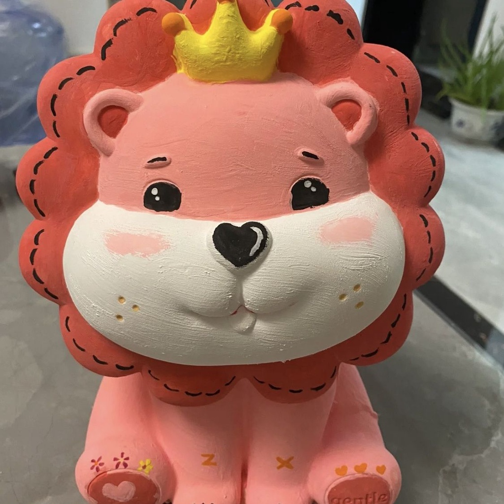 BÉ SƯ TỬ dễ thương tượng tô màu cho trẻ