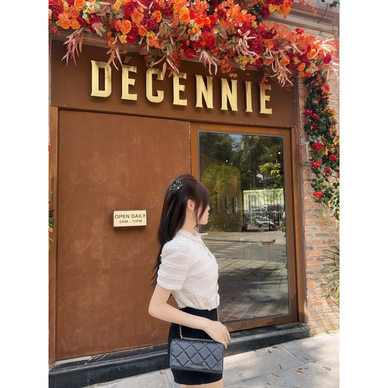Set áo quần đính nơ cao cấp LAS.ROOM x Thu Hà