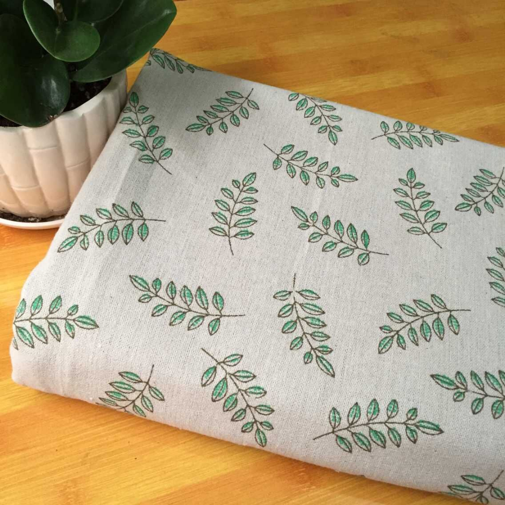 Vải canvas lá me