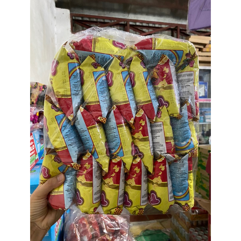 Bịch 20 gói Bim bim Tràng An Teddy bịch to 10 gói/ nhỏ 20 gói 2 vị cua/bò