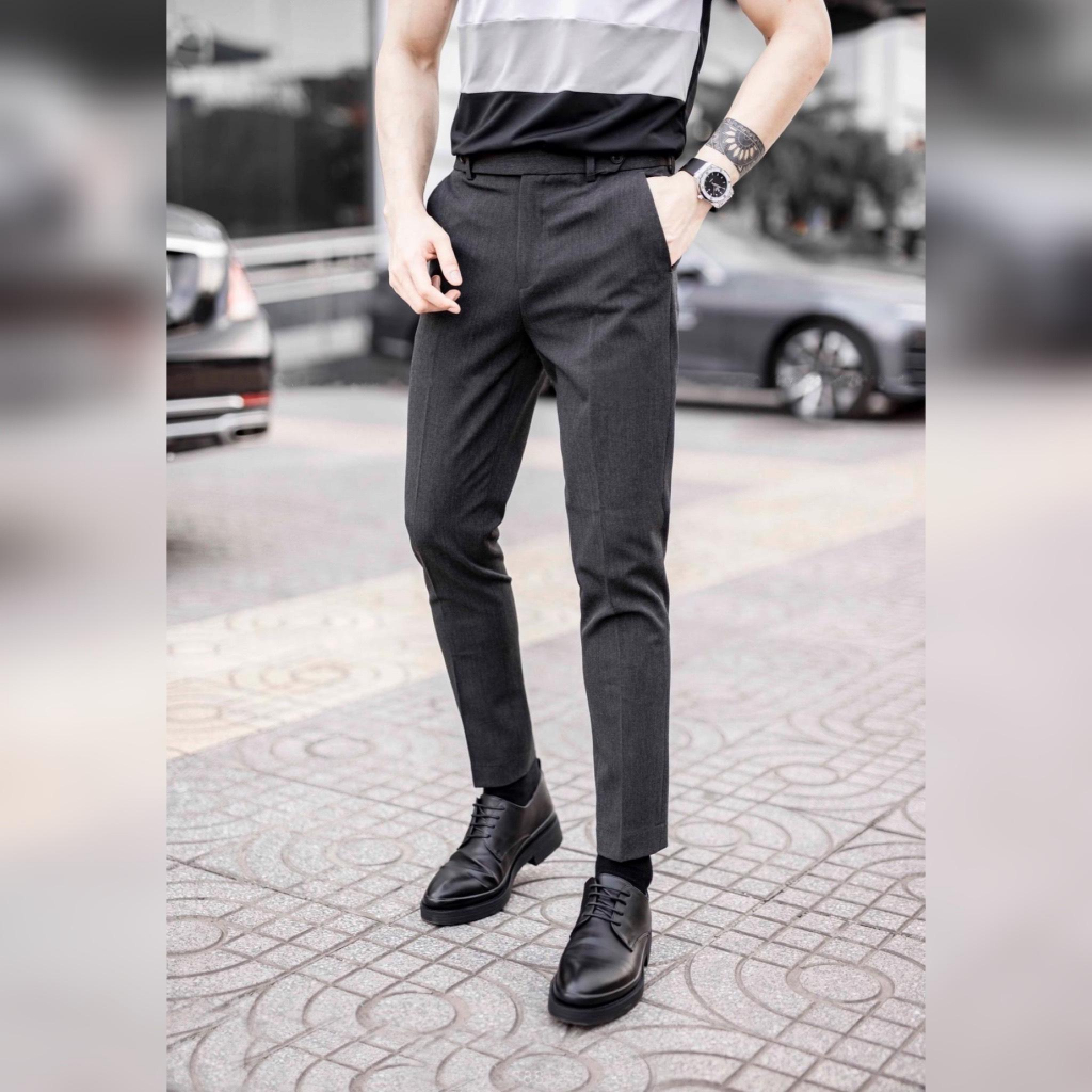 Quần Âu Nam Co Dãn , Dày Dặn , Thiết Kế Trẻ Trung