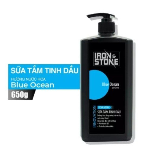 Mua 1 tặng 1  Mua Sữa Tắm IRON & STONE 650g Tặng Sữa Tắm 180g