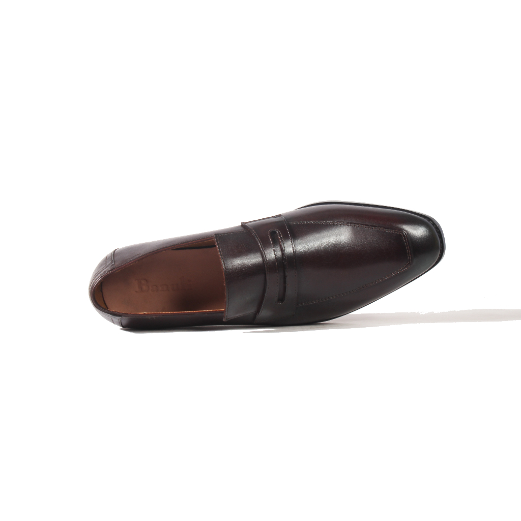 Giày Lười Nam BANULI H1PL2M0 (100% Da Bò Ý Mặt Ngoài Và Lót Trong, Siêu Nhẹ Siêu êm, Chính Hãng)