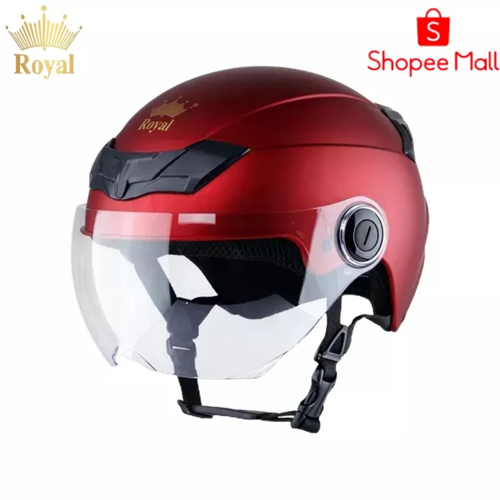 Mũ Bảo Hiểm 1/2 Royal M153K Đơn Giản Gọn Nhẹ Thời Trang
