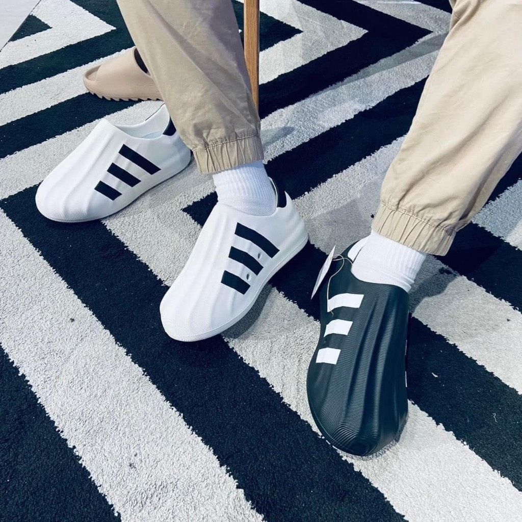 Giày Thể Thao sục adidas Adifom Superstar Core Black White, Giày Sneaker sục Adidas nâu trữa trắng cao cấp nam nữ ful pl