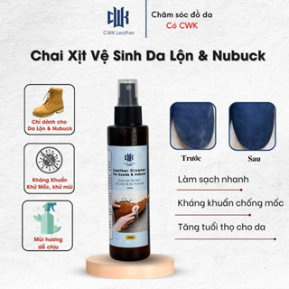 Chai Xịt Chuyên Vệ Sinh Da Lộn & Nubuck cho giày da, áo da, túi, ví da