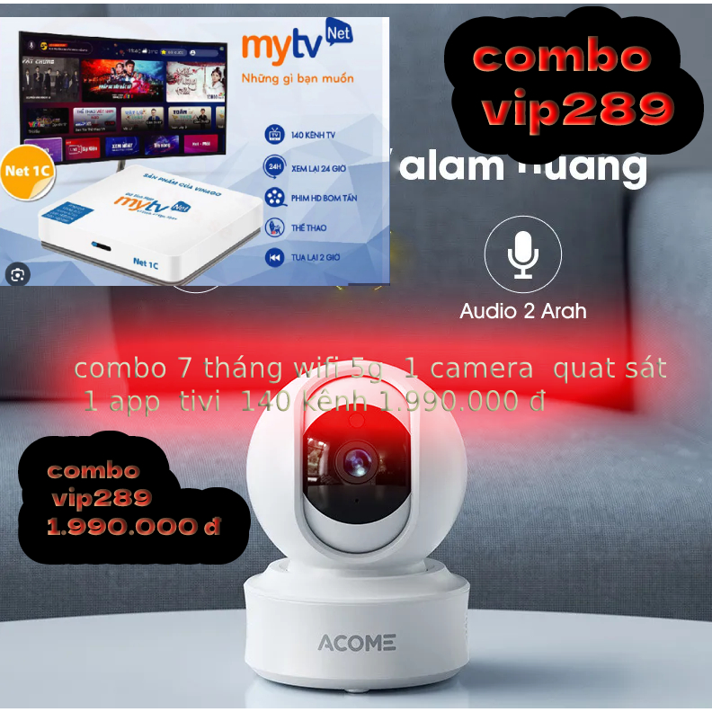 Camera Wifi Thông Minh Trong Nhà ACOME APC03 - Độ Phân Giải 1080P - Hãng Chính Hãng