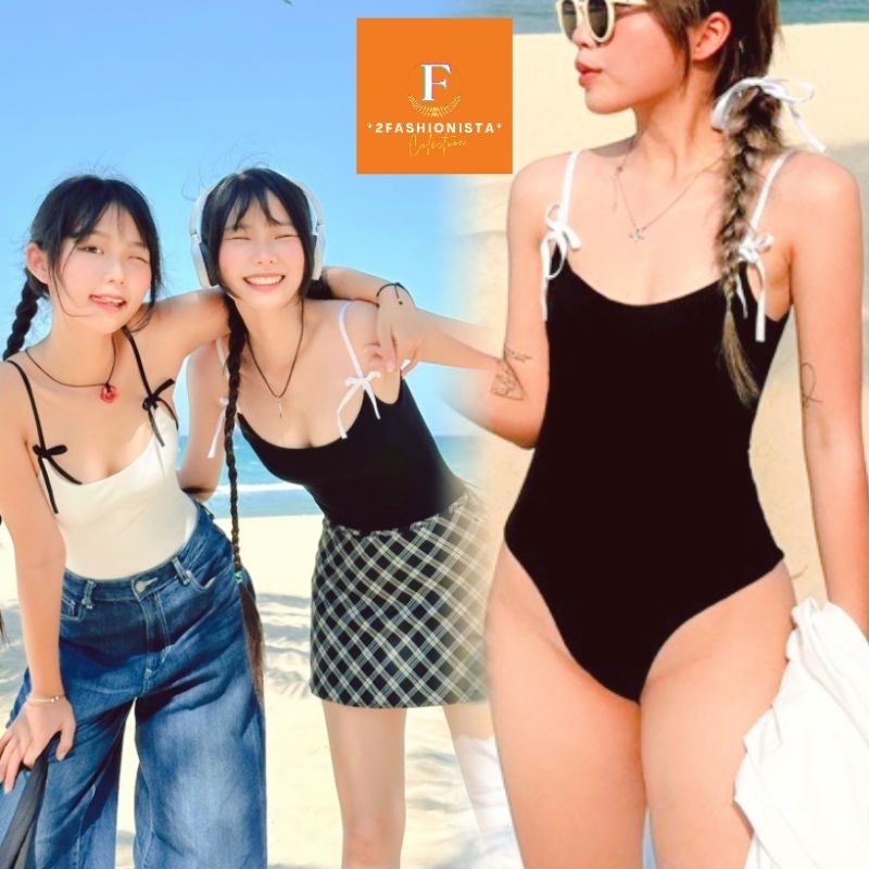 2FASHIONISTA ▪︎ BIKINI 2 dây nơ cực xinh - Swimsuit liền thân, áo tắm một mảnh