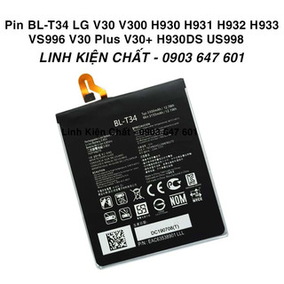 Pin bl-t34 lg v30 v300 h930 h931 h932 h933 vs996 / v30 plus v30+ h930ds us998