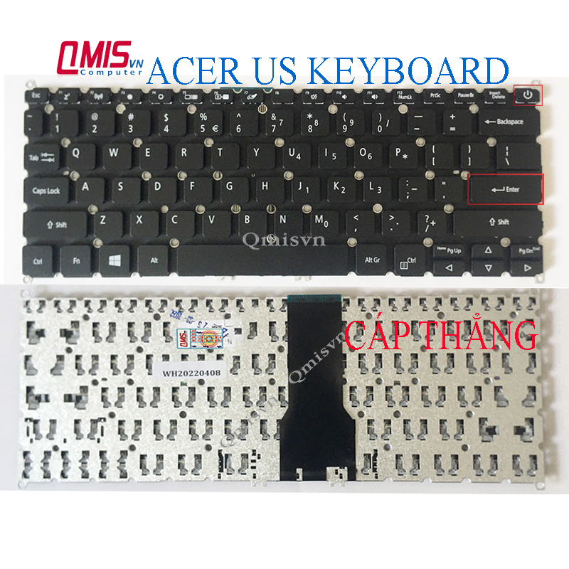 Bàn phím laptop Acer Swift SF114-31 SF114-32-P30s SF314-54 SF314-56 SP513, Aspire 5 A514-54-33WY WL – SF114