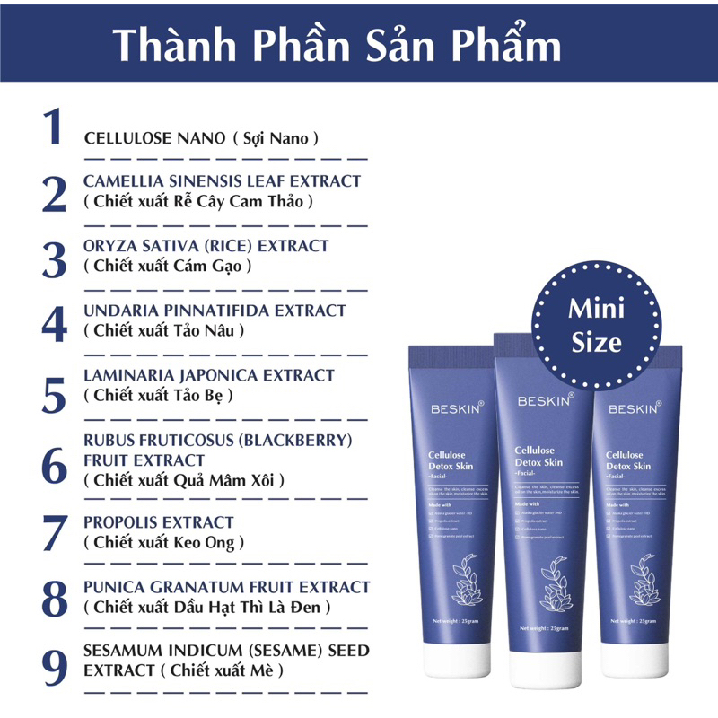 DETOX FACE BESKIN 25G,55G