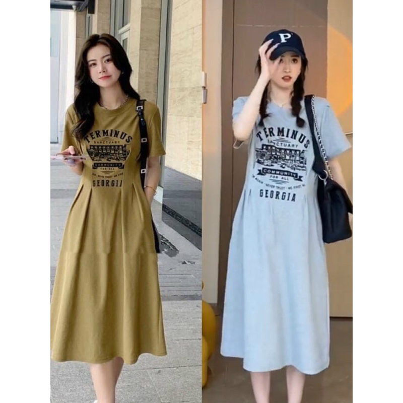 Đầm bầu cotton đẹp thời trang công sở