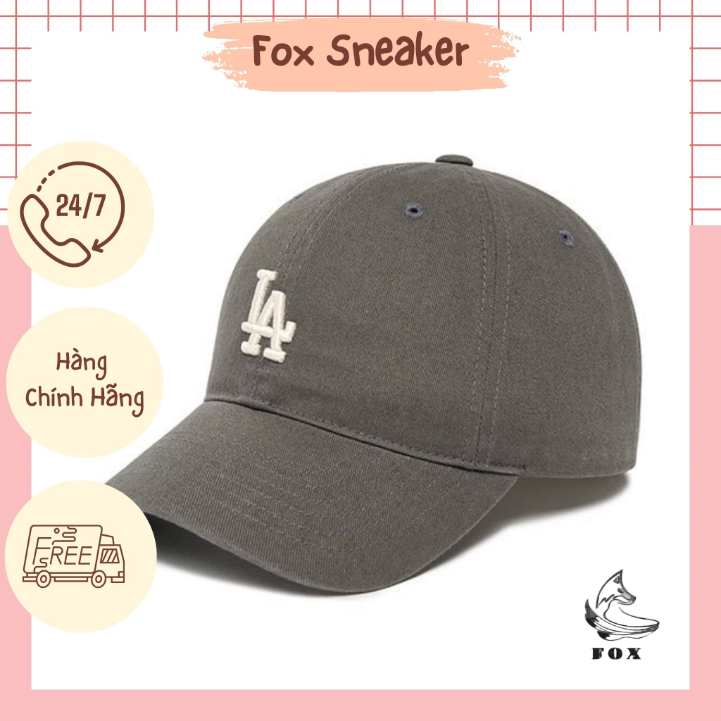 Mũ/Nón MLB Logo La Màu Xám Logo Nhỏ 3ACP7701N-07CGS - Fox Sneaker