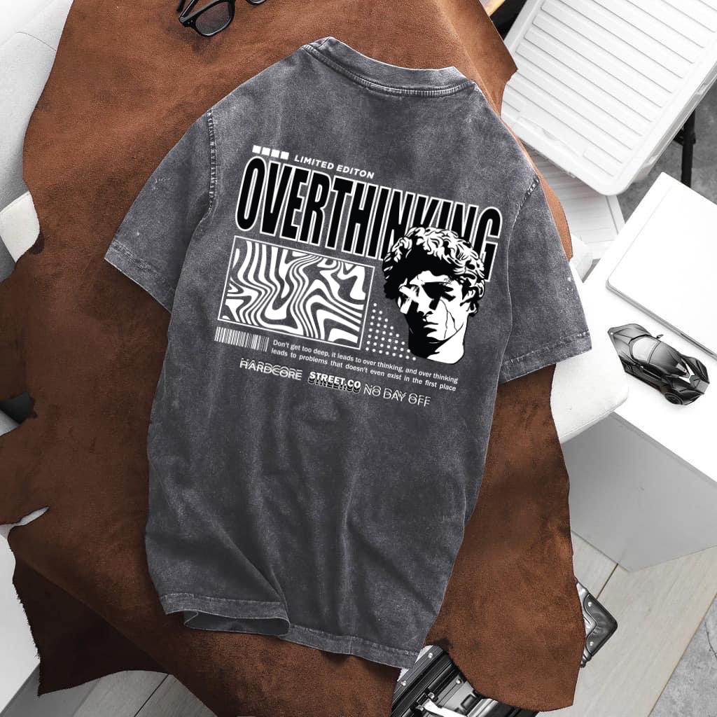 Áo thun cotton wash bigsize nam thời trang cỡ đại in hình 2 mặt đẹp < 140kg over