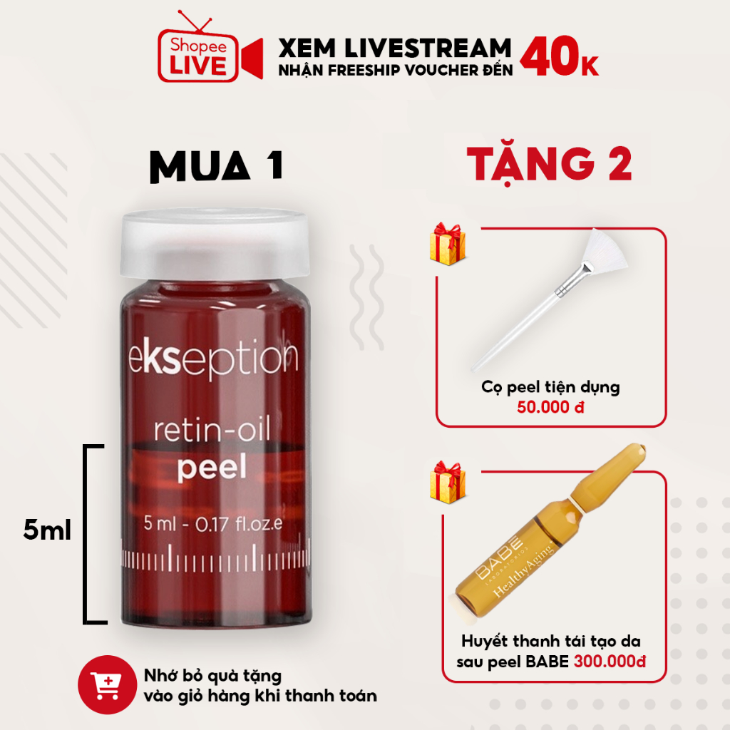 Tinh chất Peel da Ekseption Retin-oil 5ml