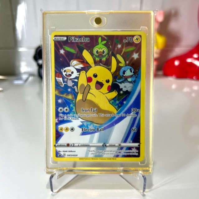 Thẻ Pokémon tcg Pikachu Promo NM 2020 hiếm chính hãng
