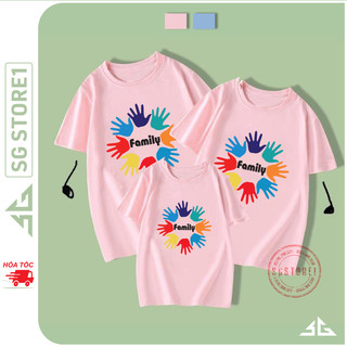 Áo thun đồng phục gia đình mẫu Family độc đáo thun cotton mềm mịn dày dặn GD303 | SGSTORE1