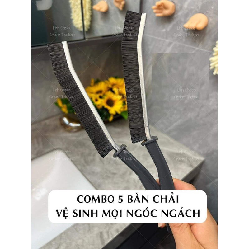 Bàn Chải Vệ Sinh Khe Hở Đa Năng Cọ Vệ Sinh Khe Nhà Tắm Khe Cửa Nhà Bếp Nhỏ Gọn Tiện Lợi