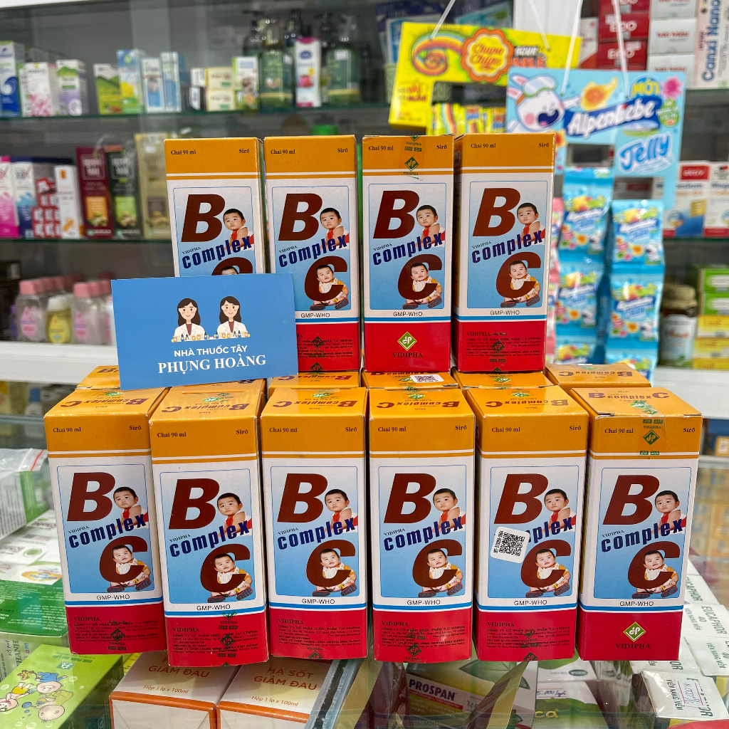 VITAMIN TỔNG HỢP B COMPLEX C dạng siro cho trẻ ( HÀNG CAO CẤP) - Lọ 90ml dùng tối đa trong 3 tháng
