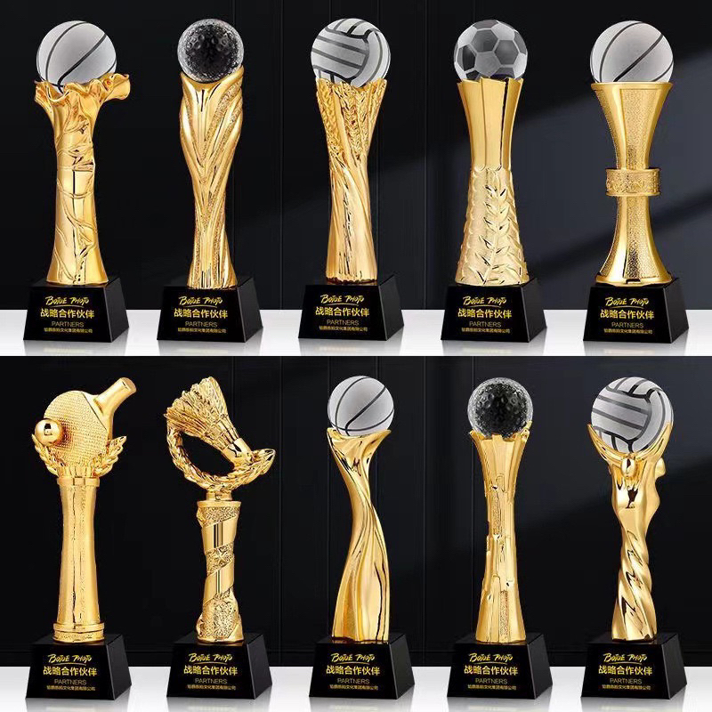 Cúp lưu niệm các bộ môn bóng đá, bóng chuyền, bóng rổ, tennis, golf, cầu lông,bi da cúp c1 cúp vinh danh lưu niệm