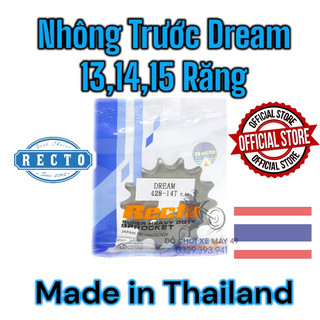 Nhông trước recto 13t 14t 15t dùng cho xe dream - wave rs - funeo - wave alpha các đời
