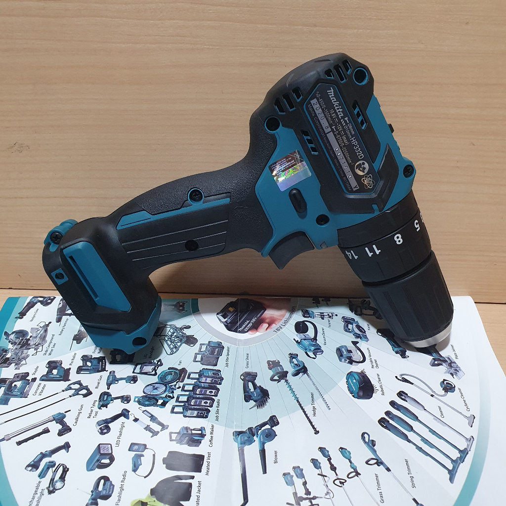 Máy khoan búa và vặn vít dùng pin Makita HP332DZ