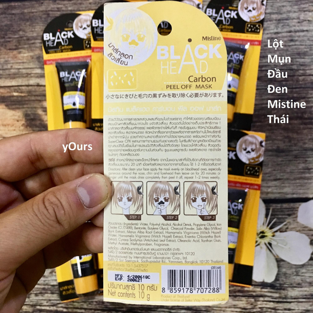 Gel lột mụn đầu đen Blackhead Mistine Thái Lan, Gel lột mụn bùn khoáng | BigBuy360 - bigbuy360.vn