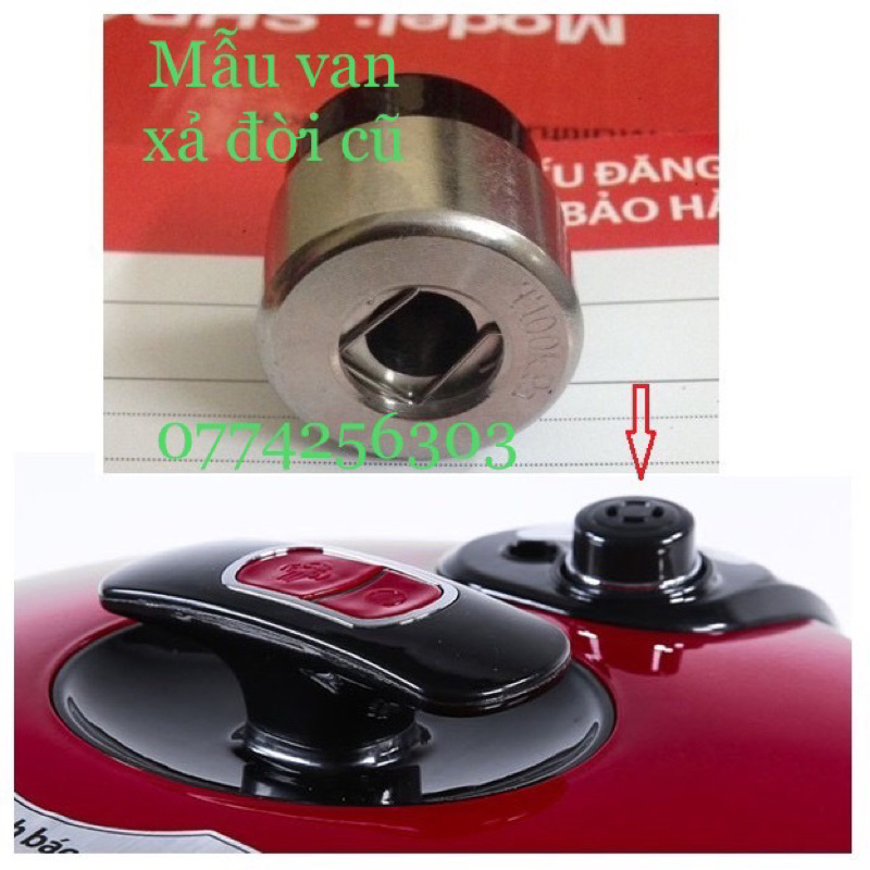 Van xả chính, van xả phụ và gioăng nồi áp suất Kangaroo KG5P1 và KG5P2