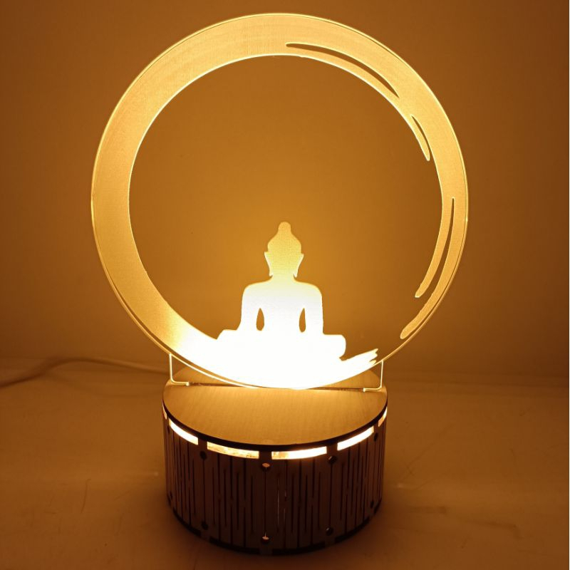 Đèn Led 3D Tượng Phật Cao cấp, thiền- Quan thế âm bô tát, phật dược sư, phật thích ca, địa tạng vương- 🙏Decor Home An🙏