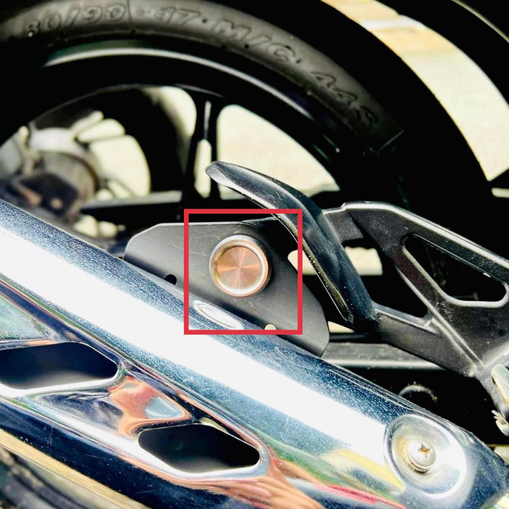 Ốc Treo Pô Sau Inox CTS Mẫu V3 Ngược  Cho Exciter 135 4s , Ex 2010 Inox304