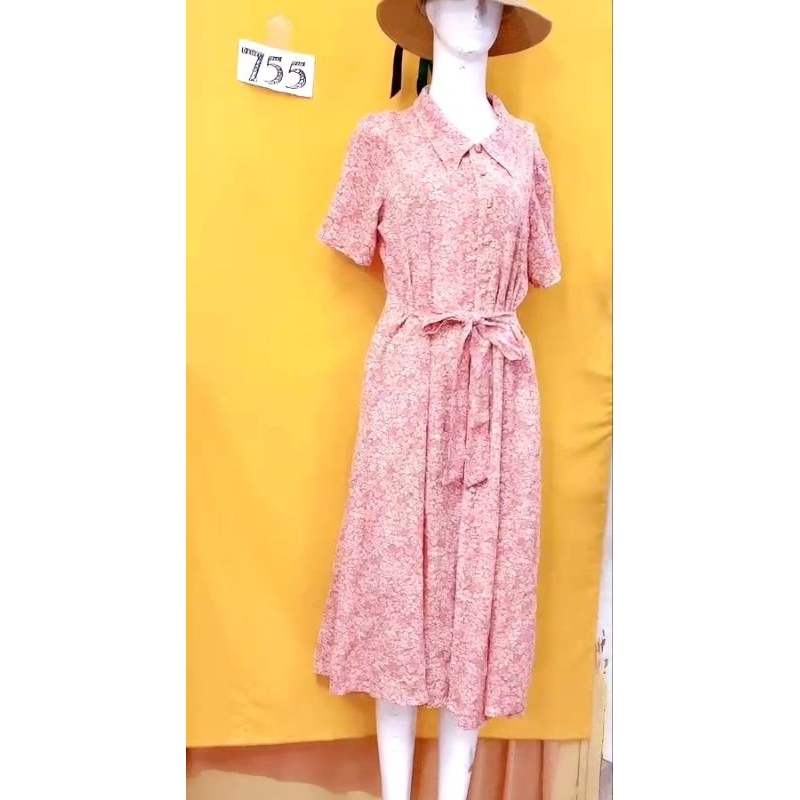 đầm hoa cổ điển size L/XL. S755
