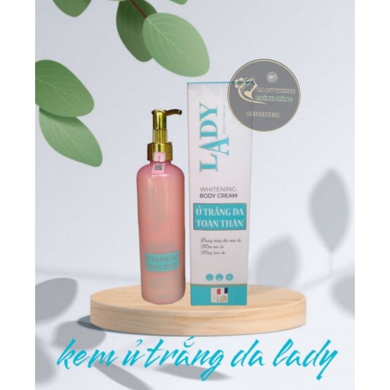kem ủ trắng da body lady white