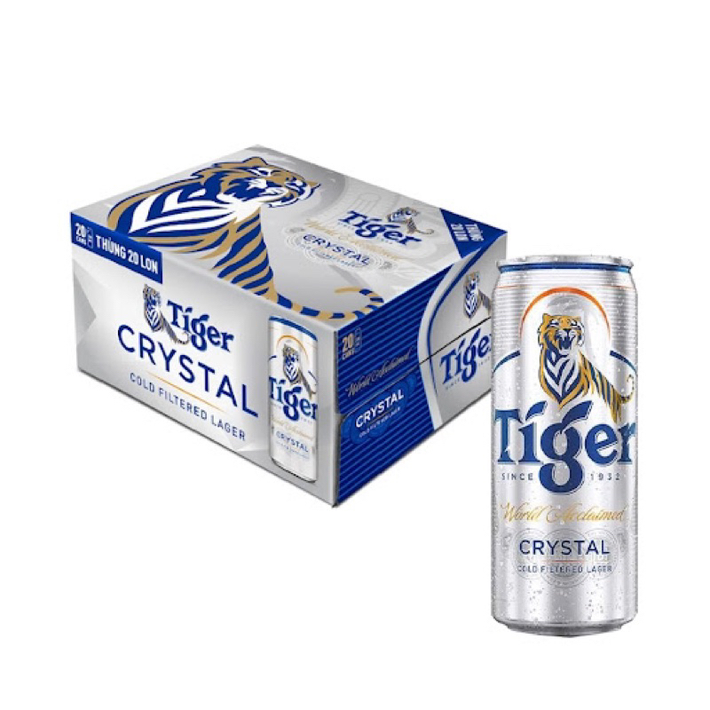 Thùng bia Tiger Crystal 20lon330ml