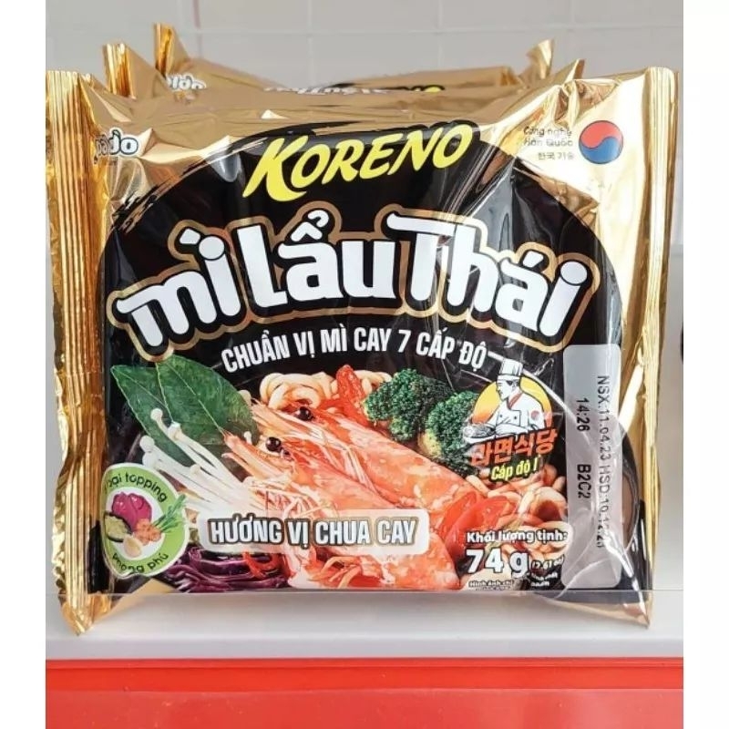 Combo 10 gói mì lẩu thái 7 cấp độ