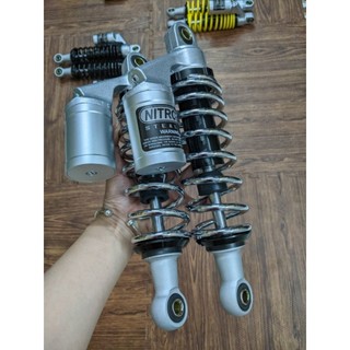 Phuộc sau NITRON bình dầu xám gắn Dream Wave Elegant Galaxy Future Axelo Viva Cup Sirius Taurus Jupiter MX V xe điện