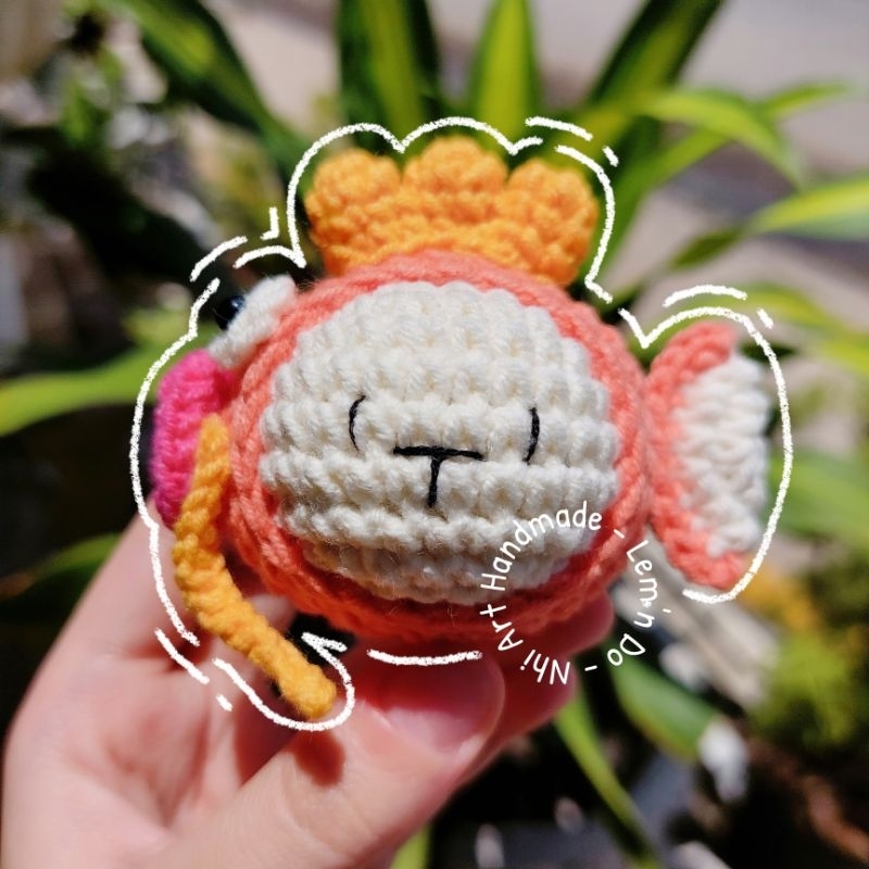Móc Khóa Mèo Magikarp | Móc Khóa Len Mèo Magikarp