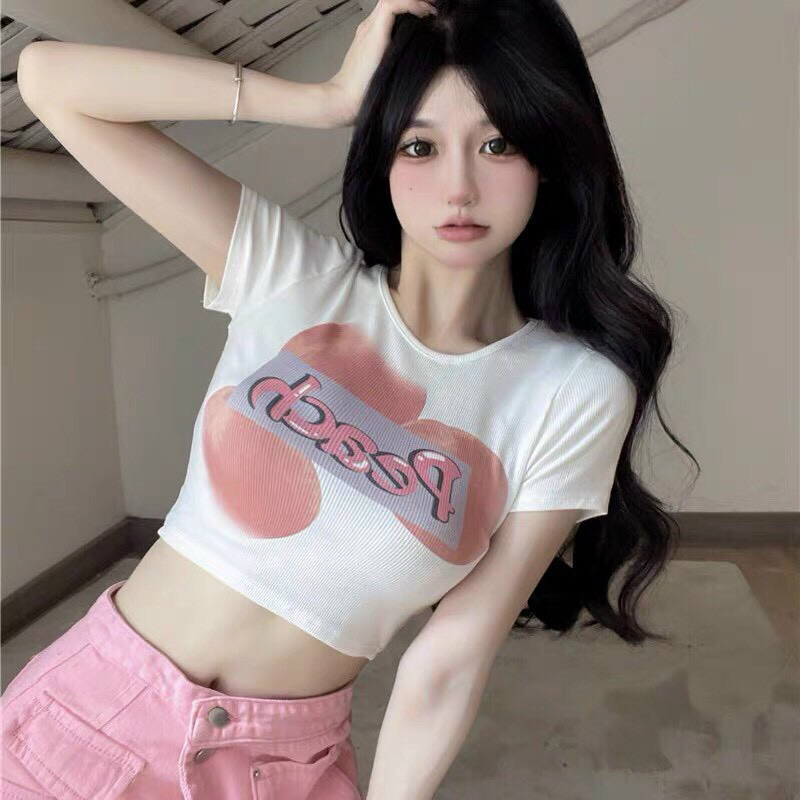 Áo nữ Croptop MONA chất bozip mát ôm body A46