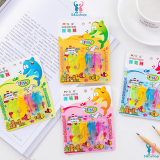 Set 2 cá định vị cầm bút để tập viết hình cá heo hỗ trợ các bé luyện chữ