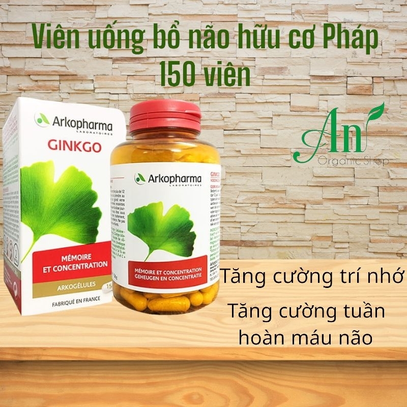 Viên uống hữu cơ Ginkgo Arkopharma