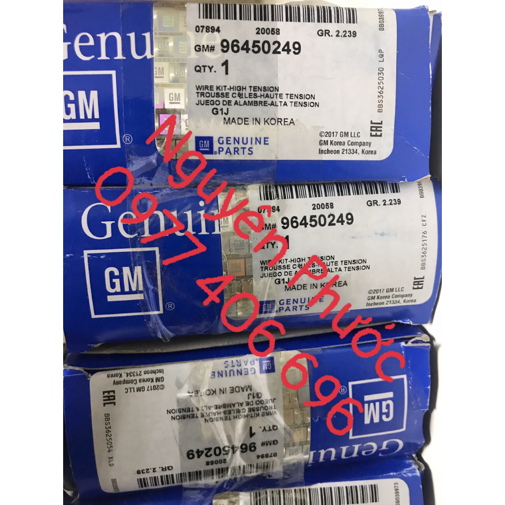 Bộ dây phin / Dây cao áp LACETTI EX 1.6 - Hàng xịn GM chính hãng 96450249