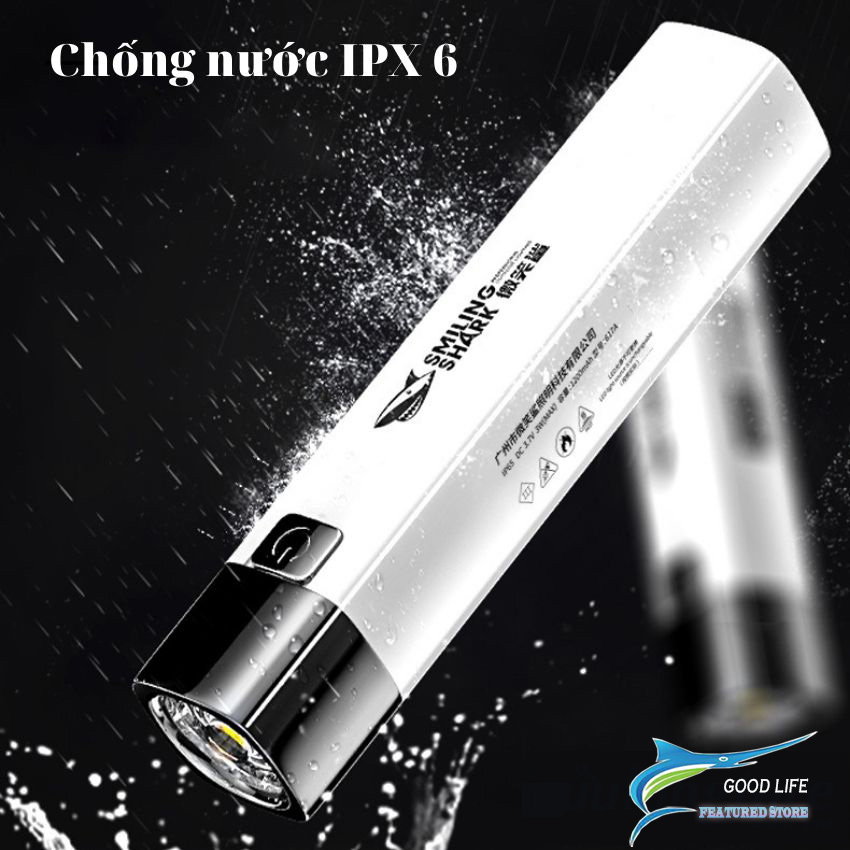 Đèn Pin XHP Sáng Cầm Tay mini siêu sáng nhỏ gọn đa năng 18650 pin sạc bằng cổng USB vỏ ABS loại chống nước bền bỉ 5 chế